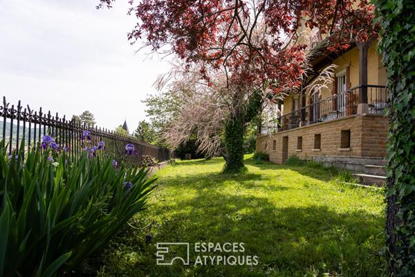 Maison bourgeoise avec vue imprenable sur l’Abbaye de Cluny