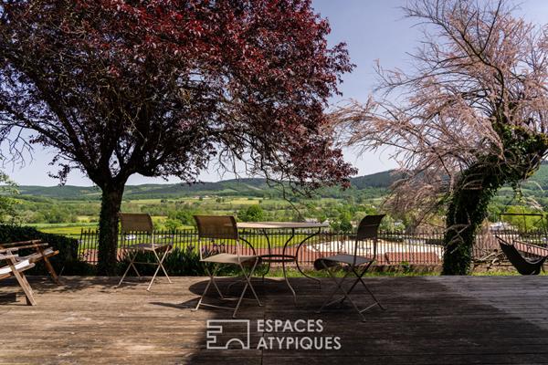 Maison bourgeoise avec vue imprenable sur l’Abbaye de Cluny