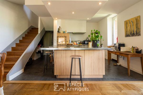 Maison bourgeoise avec vue imprenable sur l’Abbaye de Cluny