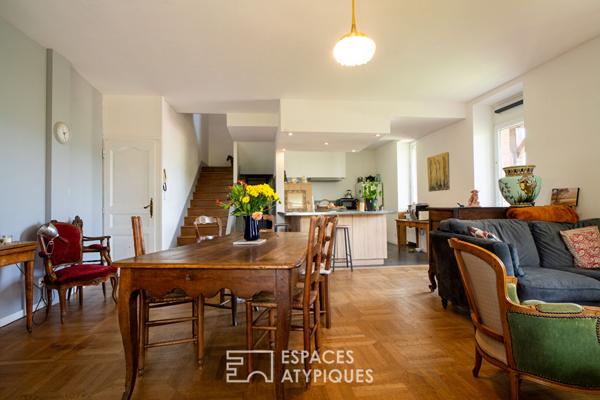 Maison bourgeoise avec vue imprenable sur l’Abbaye de Cluny