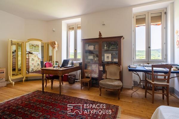 Maison bourgeoise avec vue imprenable sur l’Abbaye de Cluny