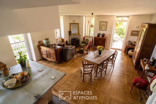 Maison bourgeoise avec vue imprenable sur l’Abbaye de Cluny