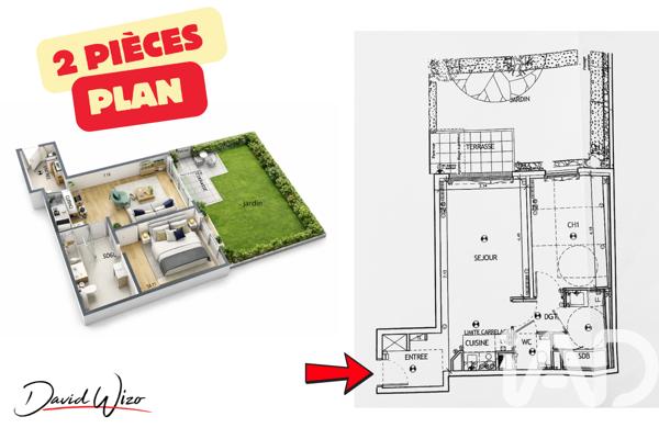 Appartement à vendre 2 pièces 47 m² Châtenay-Malabry