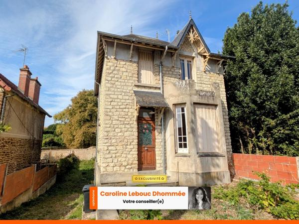 Maison de caractère à Mamers – 70 m² 2ch jardin et garage