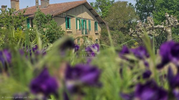 Nogaro (32110) MAISON T11 - 300M² EN CAMPAGNE AVEC TERRAIN D'1HA ET DEPENDANCE / PROCHE NOGORO