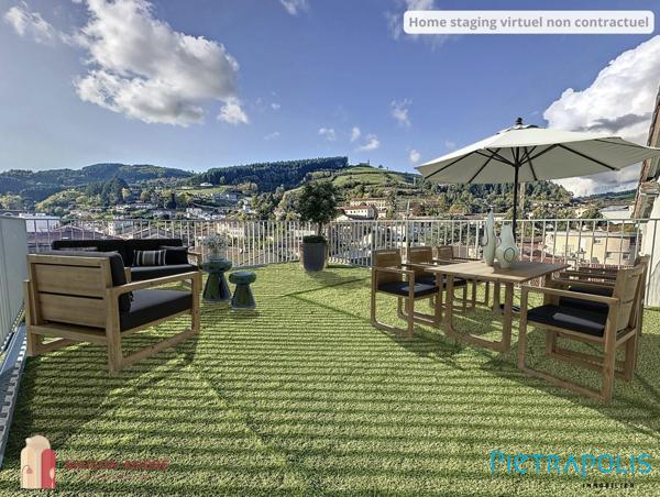 SUPERBE APPARTEMENT REFAIT A NEUF AVEC TERRASSE EN PLEIN CENTRE VILLE