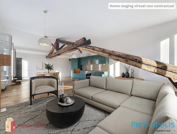 SUPERBE APPARTEMENT REFAIT A NEUF AVEC TERRASSE EN PLEIN CENTRE VILLE