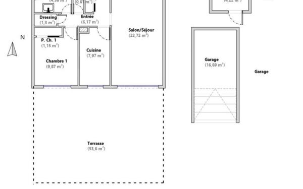Appartement à vendre    2 pièces • 55 m2 Saint-Laurent-du-Var