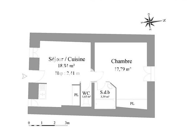 Location Studio 41.67 m² - 9 GRANDE RUE Trevoux 01600