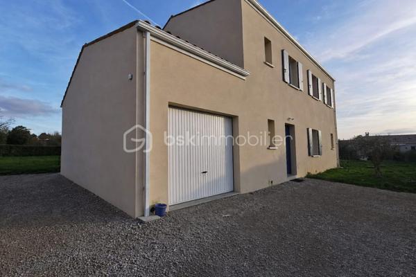 Visite virtuelle disponible !

Venez découvrir cette superbe maison neuve édifiée il y a moins d’un an, sur la commune de Saint-Martial-de-Vitaterne à proximité immédiate de Jonzac (moins de deux kilomètres du centre commercial Leclerc). 

Ce bien est implanté sur une parcelle de 870m2 entièrement clôturée.

La maison se compose au rez-de-chaussée :
- d’une grande pièce de vie baignée de lumière dans laquelle vous pourrez profiter d’un espace salon/salle à manger ainsi que d’une cuisine ouverte entièrement aménagée et équipée. Un accès direct à la terrasse se fait à partir de cette pièce de vie, La terrasse dispose d'une arrivée d'eau, idéal pour créer une cuisine d'été.
- ⁠d’une suite parentale comprenant la chambre, un espace dressing ainsi qu’une salle d’eau et de w.c,
- ⁠un w.c séparé,
- ⁠une buanderie de belle superficie,
- ⁠un garage ayant un accès vers le grenier.

L’escalier en béton ciré, étant une des pièces maîtresse de la maison dessert l’étage qui est composé : 
- d’un très grand palier aménagé actuellement en salle de jeux, 
- ⁠de quatre chambres de belles superficies,
- ⁠d’une salle de bain,
- ⁠d’un w.c séparé. 

Les + de cette propriété : 
- DPE A
- ⁠chauffage au sol (au rez-de-chaussée et à l’étage)
- ⁠construction et aménagement offrant de très belles prestations 
- ⁠proximité immédiate avec la commune de Jonzac et de toutes les commodités 
- ⁠possibilité de créer une 6ème chambre
- ⁠cuve enterrée d’une contenance de 5000 litres, pouvant être raccordée au réseau d’eau de la maison
- ⁠accès rapide à la départementale ralliant Jonzac à Pons

Avec tous ces arguments, il est évident que vous devez venir la visiter ;)