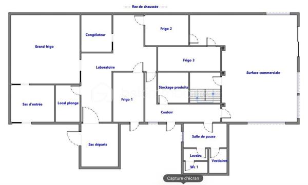 Local commercial de 270 m²