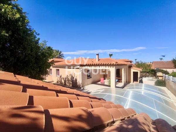 Maison plain pied 4 faces 144 m2 SH avec 5 chambres Villeneuve de la Raho