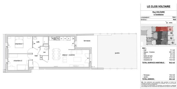 Appartement à vendre à Tomblaine (54510)