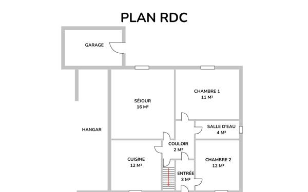 Maison à vendre    3 pièces • 59 m2 La Jonchère-Saint-Maurice