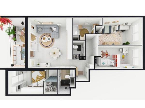 Appartement 77 m² à Marseille 13009
