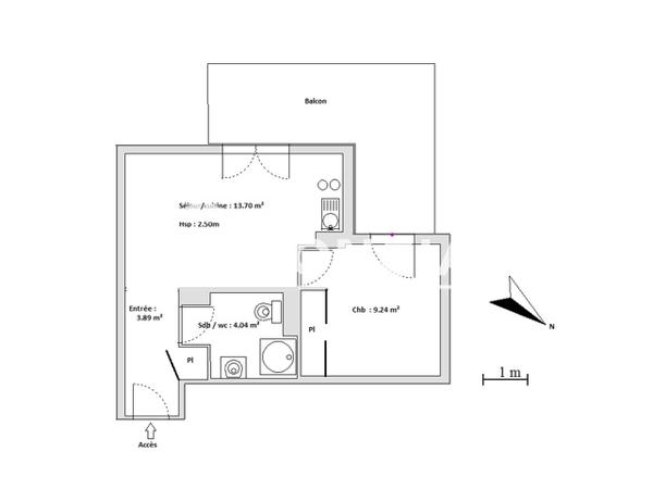 Location Appartement 2 pièces 30.87 m² - LIEU DIT LES VIEILLES VIGNES Cavignac 33620