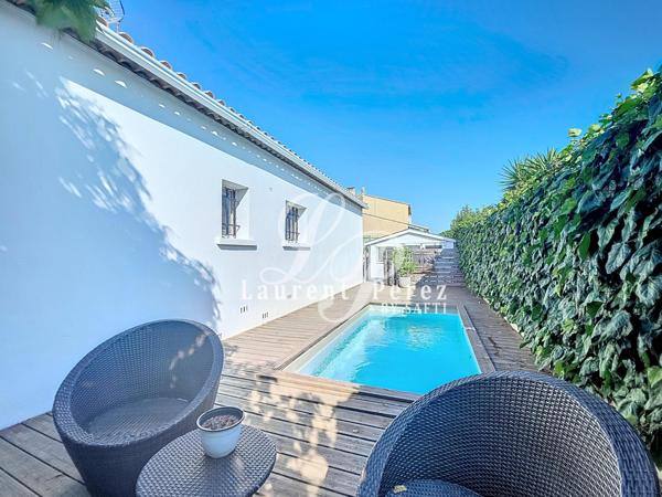 Villa de plain pied à Mauguio 4 chambres, piscine quartier calme