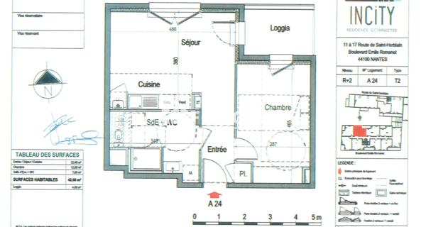Location Appartement 2 pièces 42.6 m² - Nantes 44100