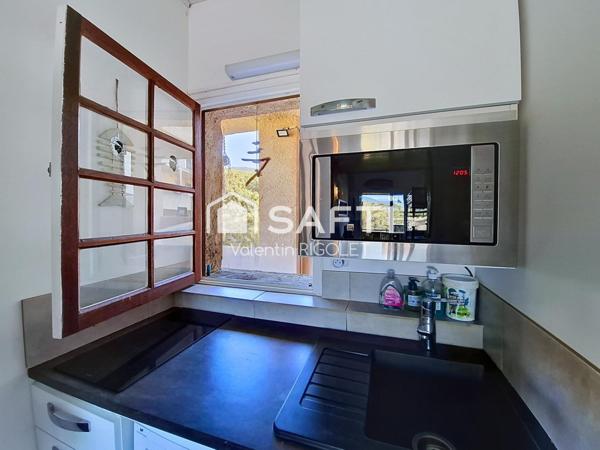 Studio de 21m² meublé, Accès direct plage, Balcon.