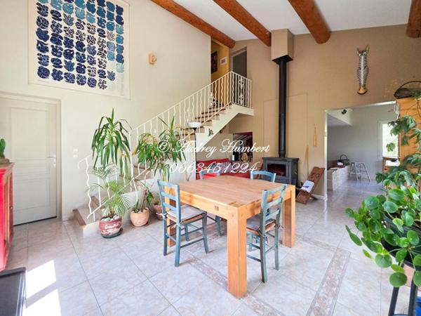 Villeneuve , Maison de charme, 156 m²  avec vue panoramique et piscine sur 1000 m² plantés d'oliviers