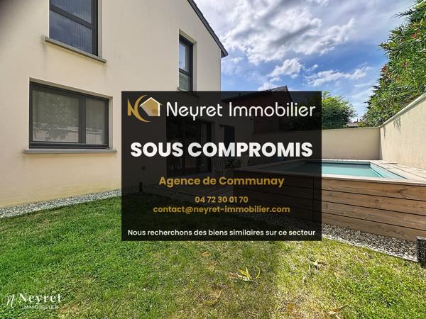 Maison T4 88 m² a Communay Piscine Garage au calme