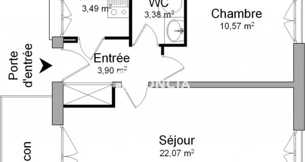 Location Appartement 2 pièces 43.41 m² - Toulouse 31400