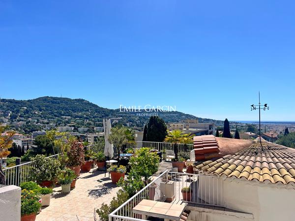 A vendre Côte d'Azur, Le Cannet, Appartement avec toit terrasse vue mer