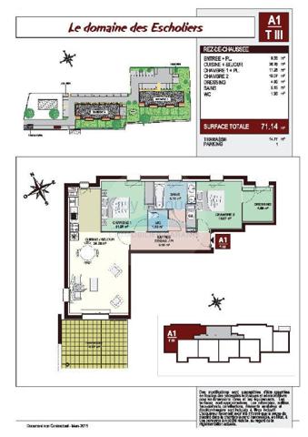 Appartement - 3 pièce(s) - 70 m2