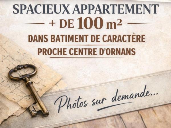 ORNANS - DUPLEX DE CARACTÈRE +100 m² / parking privatif + cave