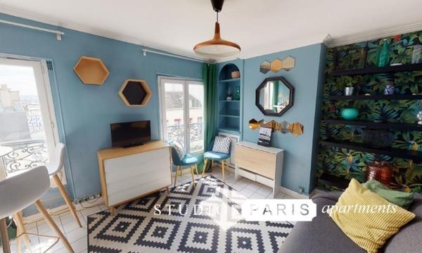 Studio 17 M² Meublé au pie du Métro Abbesses PARIS 18