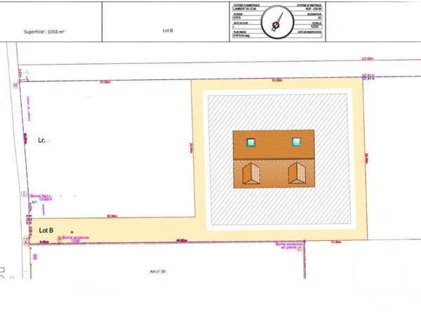 Terrain à vendre  1058 m2 NOGENT LE ROI - 28
