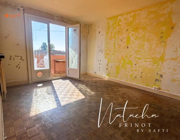 T2 lumineux avec balcon – Rafraîchissement à prévoir