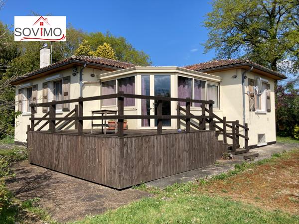 DANS UN JOLI CADRE, MAISON DE CAMPAGNE INDÉPENDANTE AVEC GITE PLAIN PIED ET TERRAIN ATTENANTS