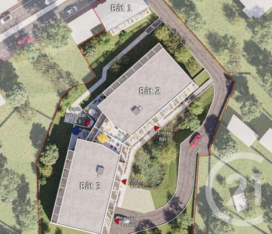 appartement à vendre 3 pièces - 60,64 m2 DONVILLE LES BAINS - 50