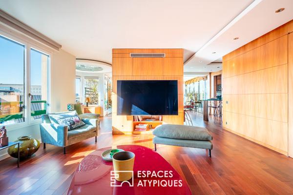 Duplex avec rooftop végétalisé et vue dégagée