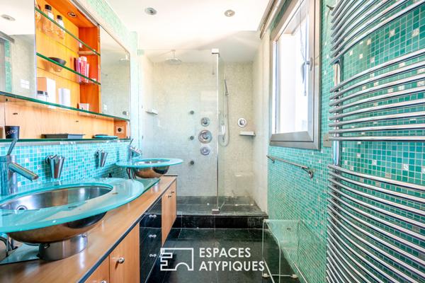 Duplex avec rooftop végétalisé et vue dégagée