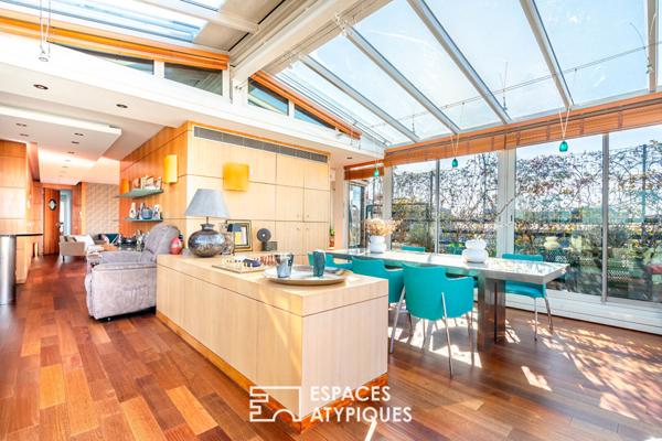 Duplex avec rooftop végétalisé et vue dégagée