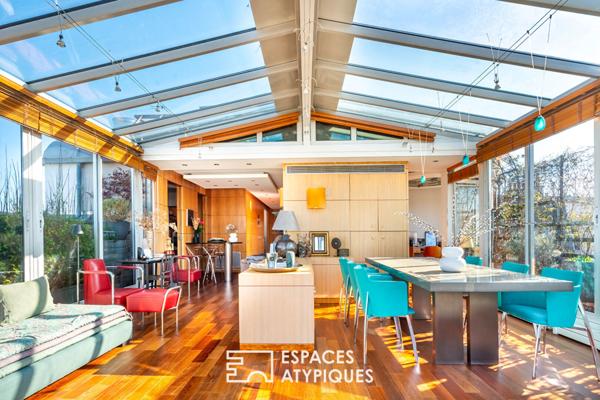 Duplex avec rooftop végétalisé et vue dégagée
