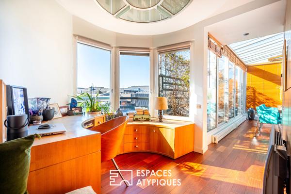 Duplex avec rooftop végétalisé et vue dégagée