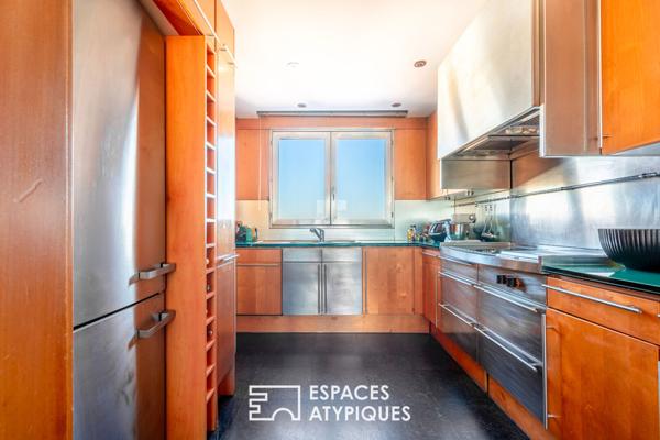 Duplex avec rooftop végétalisé et vue dégagée