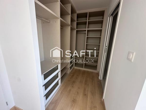Maison neuve, 4 chambres, 2 SDB, garage isolé