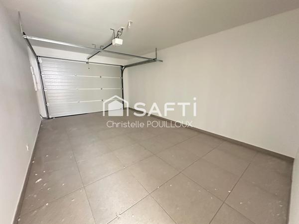 Maison neuve, 4 chambres, 2 SDB, garage isolé