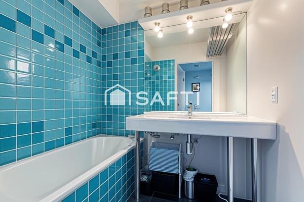 Bel appartement avec vue sur la Seine, balcon et stationnement