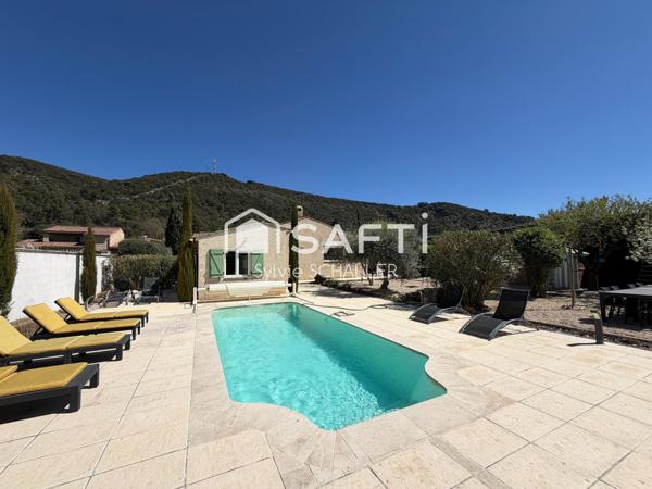 maison individuelle de plain pied avec piscine