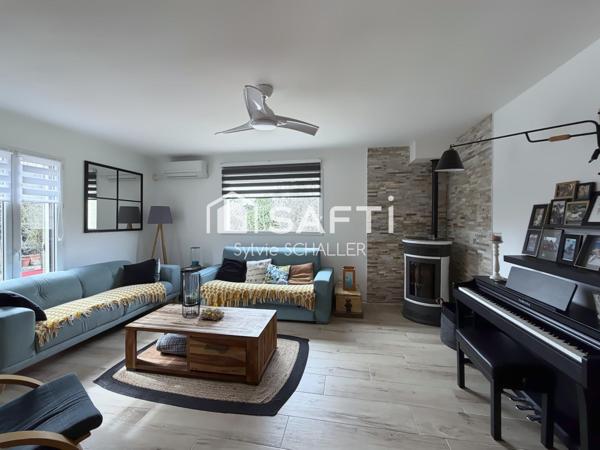 maison individuelle de plain pied avec piscine