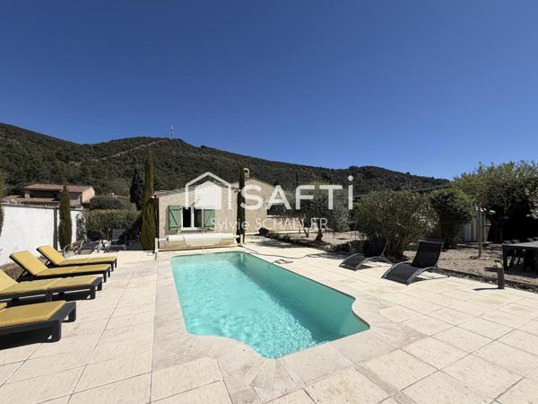 maison individuelle de plain pied avec piscine