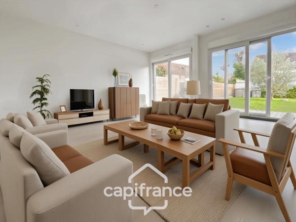 Maison familiale contemporaine, 145 m2, 4 chambres, en excellent état, sous-sol total, quartier Grand Val, proche gare, écoles, commerces, à Sucy-en-brie
