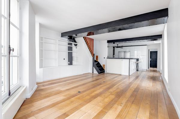 PARIS 2ème - À VENDRE - Élégant Duplex de 3 Pièces - 92,22 m²