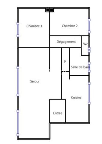 Appartement 3 pièces - 67 m² Exclusivité efficity