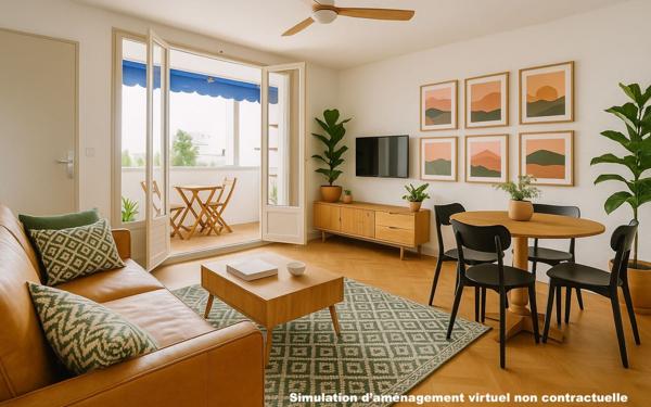 Appartement à vendre    3 pièces • 56,32 m2 Lyon 8